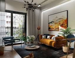 Modern Living area designed By Niwas Interior